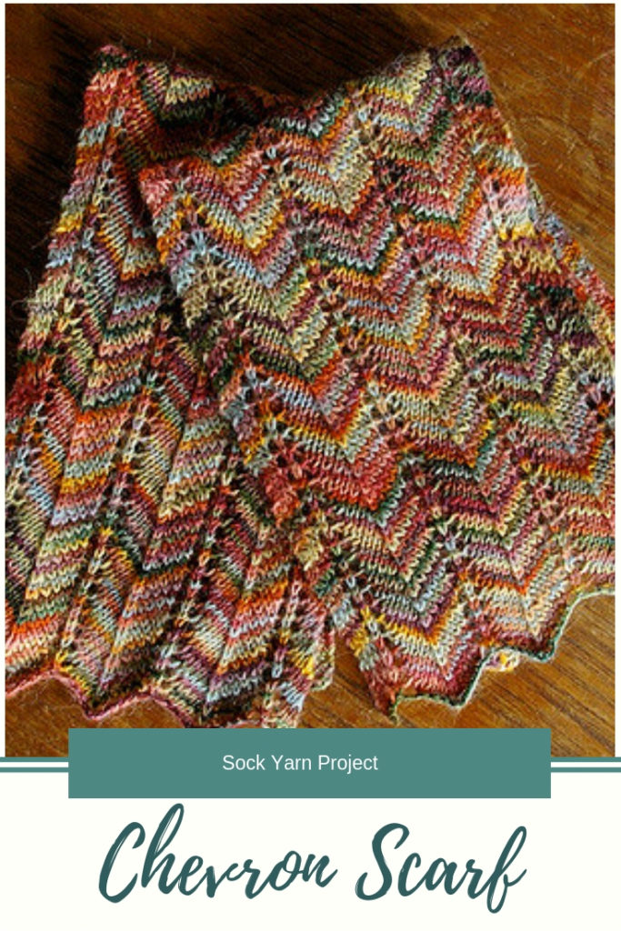 Sock Yarn Knit Scarf