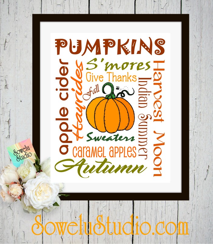 A Fun Fall Freebie ~ Autumn Subway Art Printable