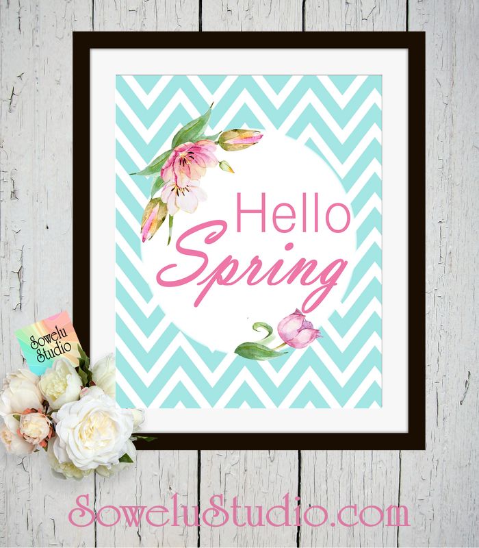 Hello Spring ~ Printable Wall Art