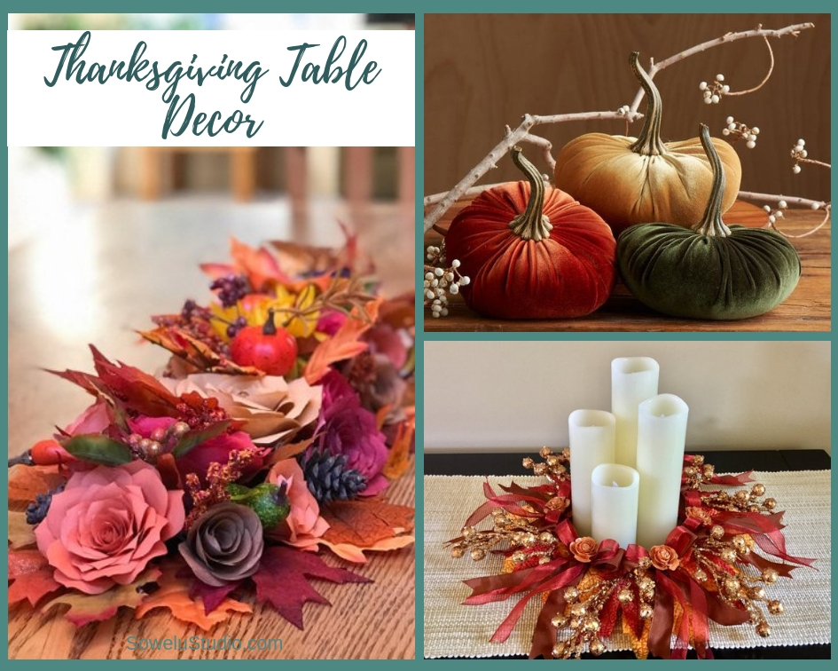 Beautiful Handmade Thanksgiving Table Decor