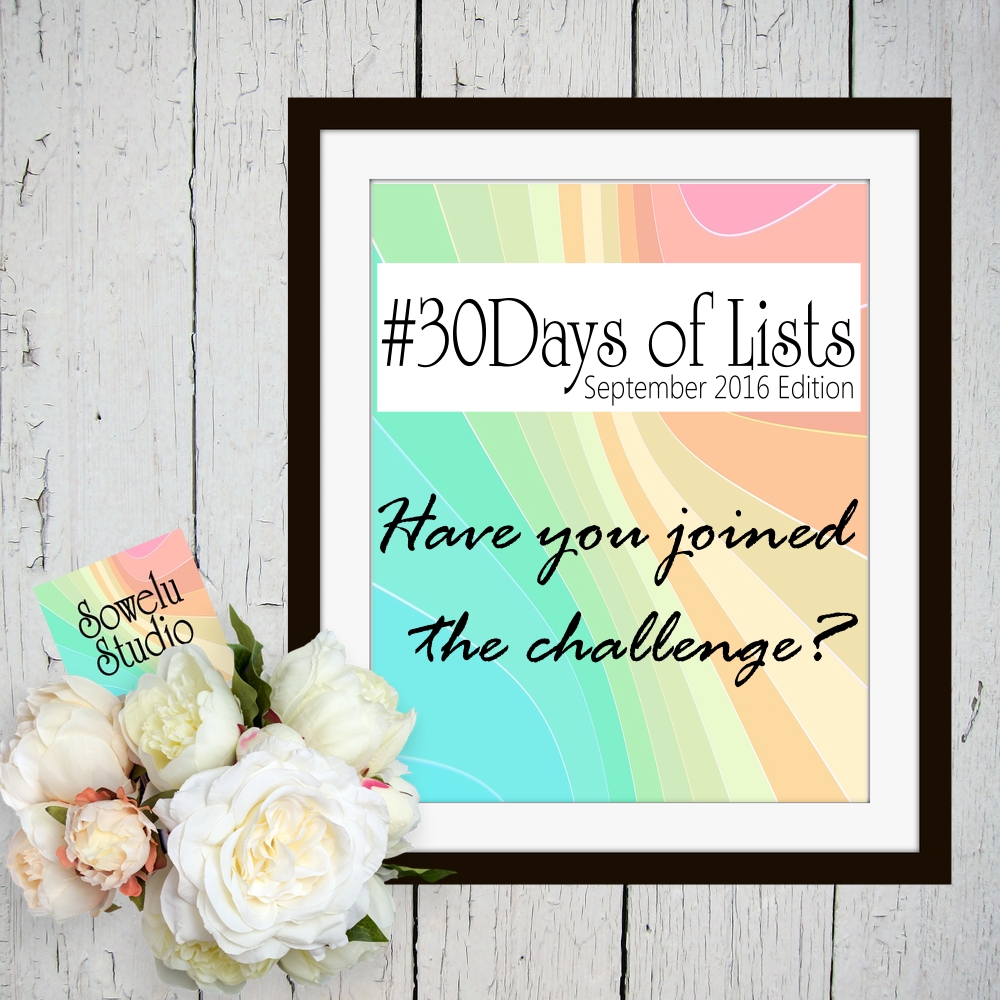 30 days of lists