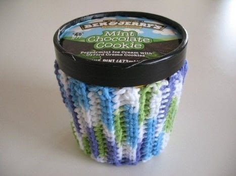 Ice Cream Sweater-Free Crochet Pattern-Scrap Yarn Project