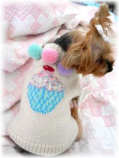 PupCake Sweater-Intarsia Knit
